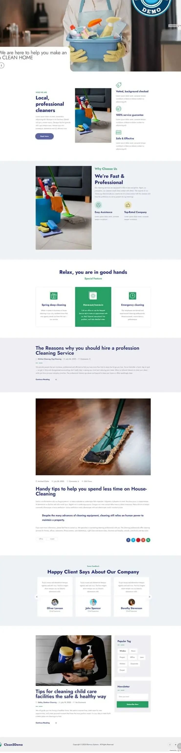 demo cleaning